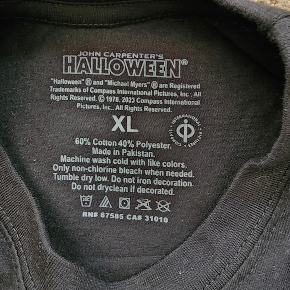 Black Michael Myers Tarot Tee, Women's XL - Picture 4 of 6